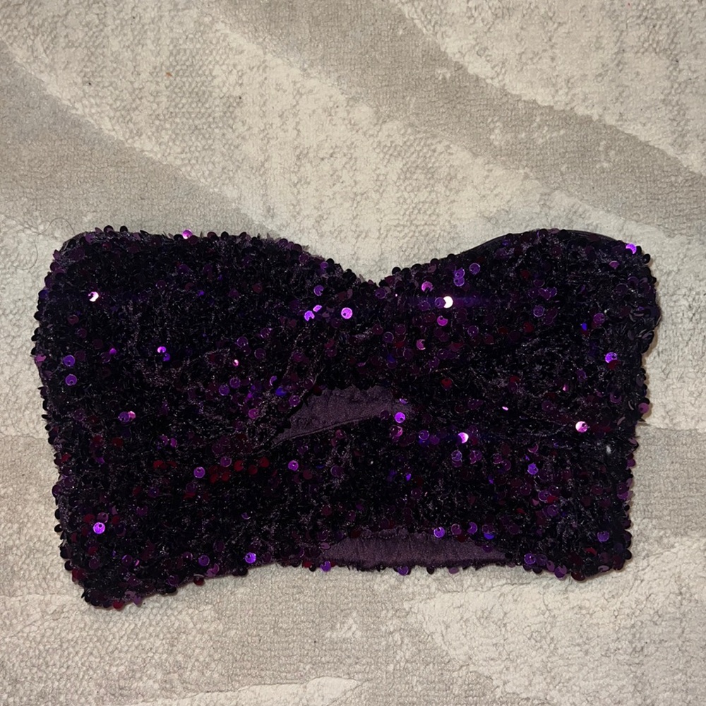 Sequin tube top